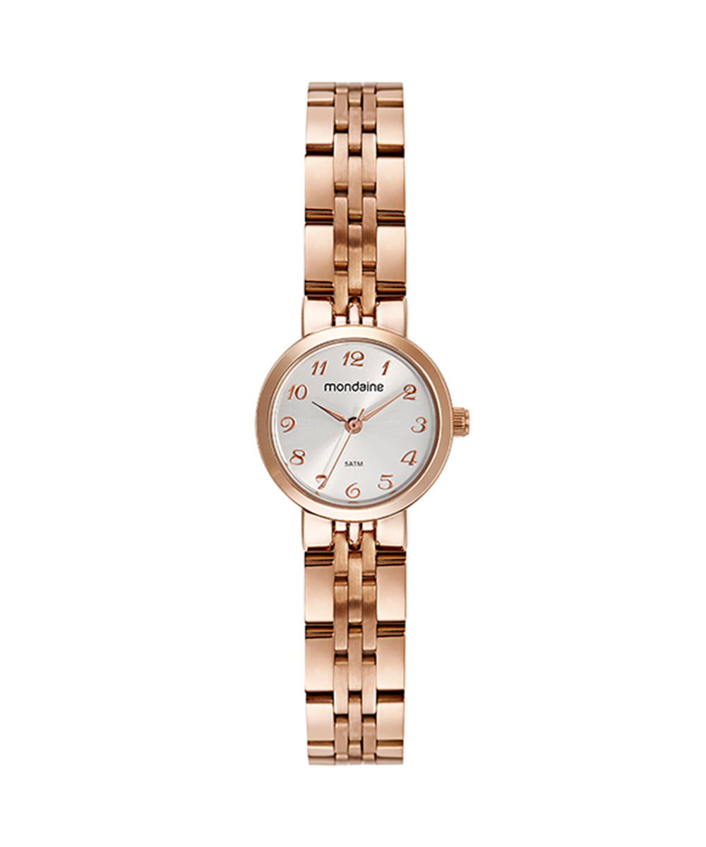 relógio mondaine 32391lpmvre3kt analógico rosê