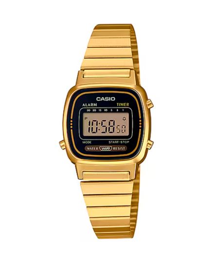 relógio casio la670wga-1df digital dourado UNICO