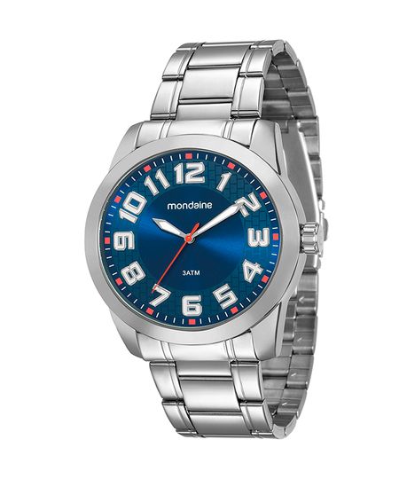 relógio mondaine 99130g0mvne2kk analógico prateado UNICO