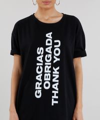 T-shirt-Feminina-Alongada--Gracias-Obrigada-Thank-You--Manga-Curta-Preta-9329022-Preto_4