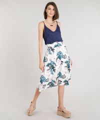 Saia-Feminina-Midi-Evase-Estampada-de-Folhas-Branca-9309646-Branco_3