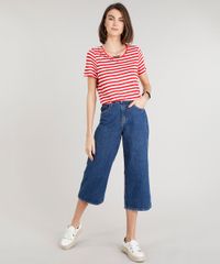 Blusa-Feminina-Listrada--Alma-Salgada-Alma-Lavada--Manga-Curta-Decote-Redondo-Vermelha-9349710-Vermelho_3