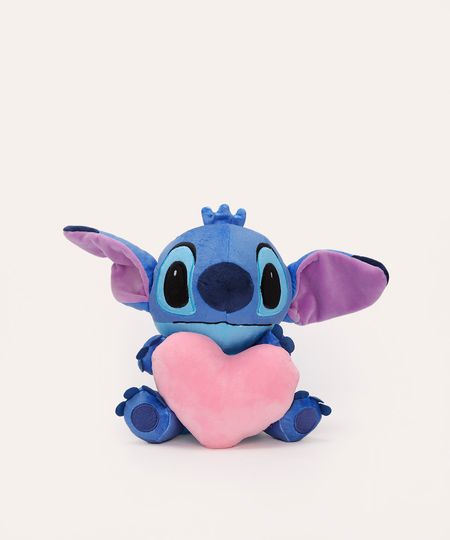 pelúcia stitch coração azul UNICO pelúcia stitch coração azul UNICO