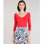Blusa-Feminina-Canelada-Decote-V-Manga-3-4-Vermelha-9224336-Vermelho_1