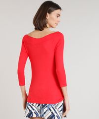 Blusa-Feminina-Canelada-Decote-V-Manga-3-4-Vermelha-9224336-Vermelho_2 Blusa-Feminina-Canelada-Decote-V-Manga-3-4-Vermelha-9224336-Vermelho_2
