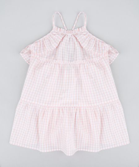 Vestido-Infantil-Estampado-Xadrez-Vichy-com-Babados-Rose-9182781-Rose_1