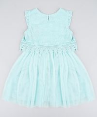Vestido-Infantil-em-Tule-com-Renda-Sem-Manga-Verde-Claro-9203708-Verde_Claro_2