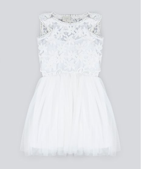 Vestido-Infantil-em-Tule-com-Sobreposicao-e-Bordado-Sem-Manga-Off-White-9182788-Off_White_1
