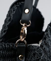 Bolsa-Feminina-de-Palha-Redonda-com-Tassel-Preta-9198295-Preto_4
