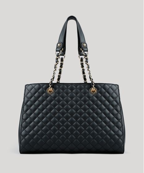 Bolsa-de-Ombro-Feminina-Matelasse-com-Correte-Preta-9200341-Preto_1