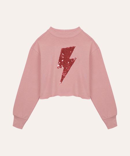 cropped de moletinho infantil paetê rosa 12 cropped de moletinho infantil paetê rosa 12