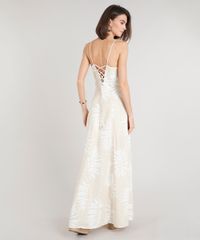 Vestido-Feminino-Longo-Estampado-de-Folhagens-com-Lace-Up-Alcas-Finas-Decote-V-Bege-Claro-9201363-Bege_Claro_2