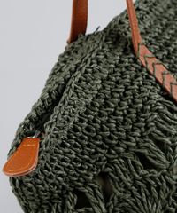 Bolsa-de-Praia-Feminina-Shopper-de-Palha-Verde-Militar-9198313-Verde_Militar_4
