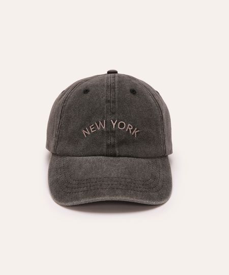 boné aba curva new york cinza UNICO boné aba curva new york cinza UNICO