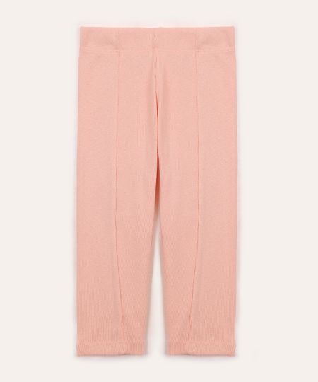 calça de algodão infantil montaria rosa 2