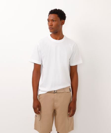 camiseta de algodão manga curta off white G