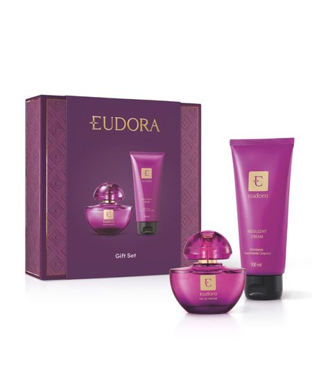 kit eudora edp perfume 75ml creme hidratante corporal 250ml UNICO