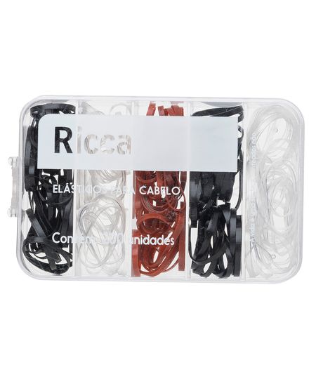 elásticos coloridos 200 unidades com case ricca UNICO elásticos coloridos 200 unidades com case ricca UNICO