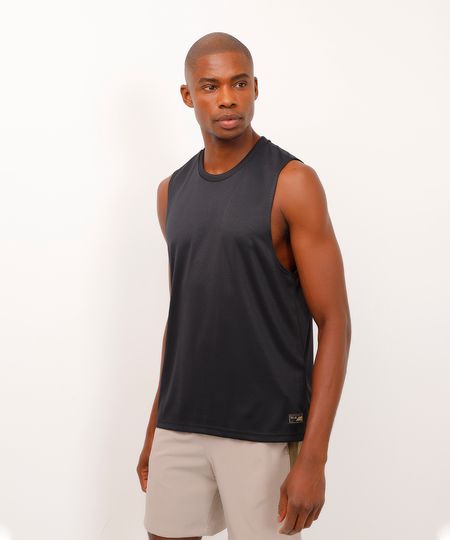 regata texturizada esportiva ace preto M