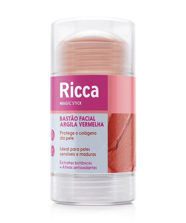 bastão facial argila vermelha ricca UNICO