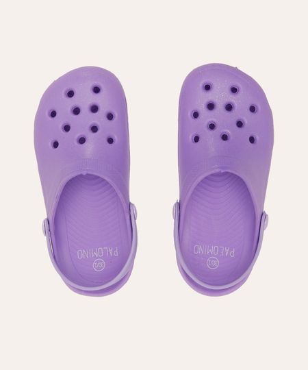 babuche infantil com glitter lilás 32-33