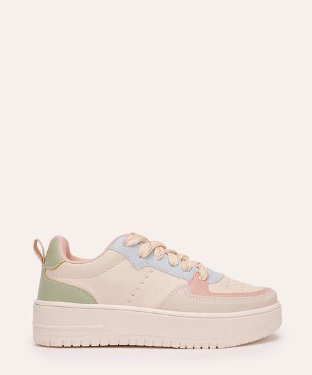 tênis infantil com recorte ace off white 29