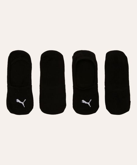 meia masculina puma invisível multicor preto 39-42 meia masculina puma invisível multicor preto 39-42