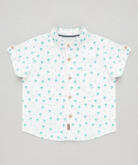 Camisa-Infantil-Estampada-de-Coqueiros-com-Bolso-em-Linho-Manga-Curta-Branca-9186901-Branco_1