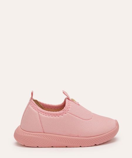 tênis infantil calce fácil molekinha rosa 22