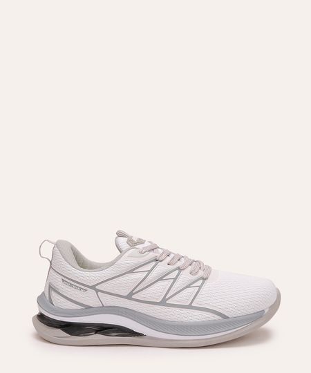 tênis com recorte esportivo ace branco 38