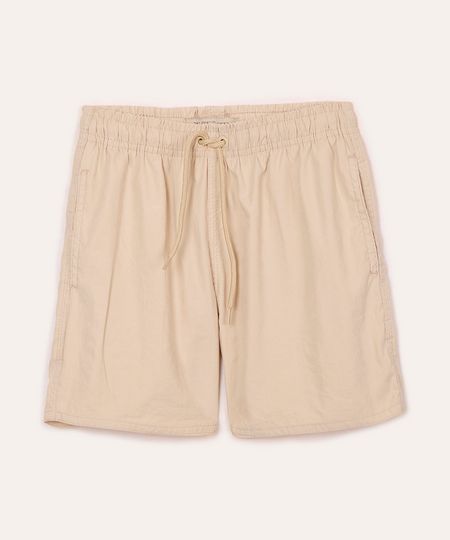bermuda infantil com elástico e cordão bege 4 bermuda infantil com elástico e cordão bege 4
