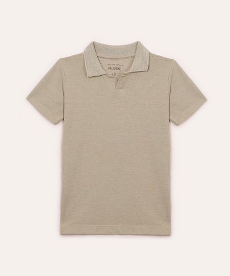 polo de algodão infantil piquet verde 10