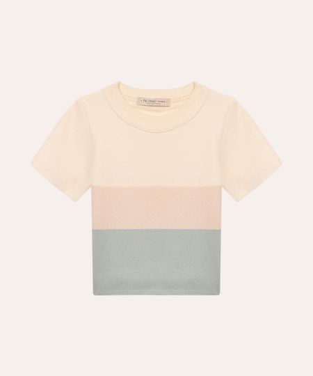 blusa de tricot infantil listrada verde 6