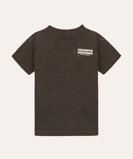 camiseta de algodão infantil snoopy cinza 8