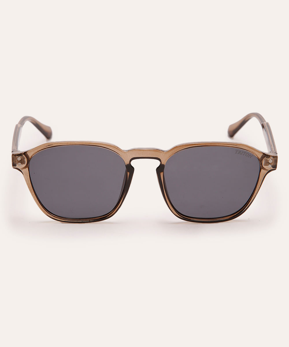 óculos de sol unissex triton oval cinza