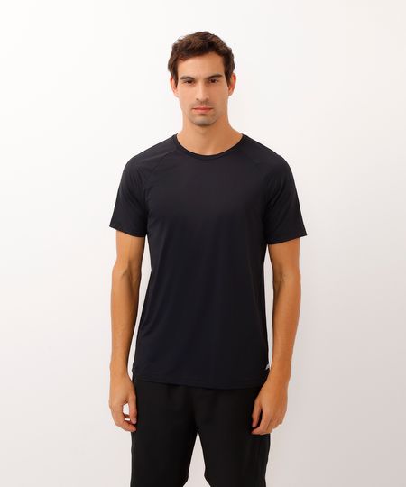 camiseta slim manga curta esportiva ace preta M