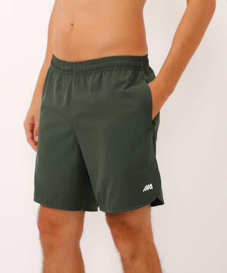 short com bolsos esportivo ace verde militar GG