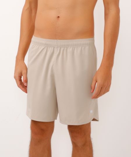 short com bolsos esportivo ace bege P