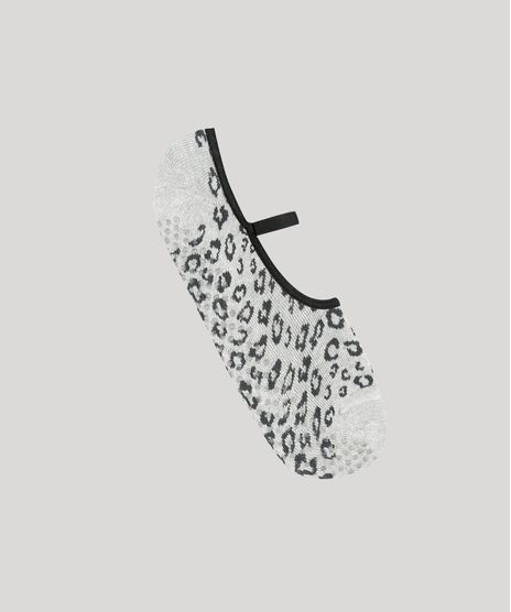 Meia-Feminina-Sapatilha-Animal-Print-Cinza-Mescla-9320227-Cinza_Mescla_1