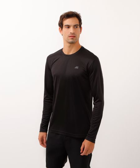 camiseta esportiva ace com proteção uv preto G