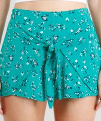 Short-Feminino-Estampado-Floral-com-No-Verde-9342168-Verde_4