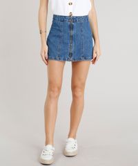 Saia-Jeans-Feminina-com-Ziper-de-Argola-Azul-Medio-9346406-Azul_Medio_1