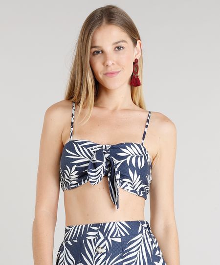 Top-Cropped-Feminino-Estampado-de-Folhagens-com-No-Alcas-Finas-Azul-Marinho-9373842-Azul_Marinho_1