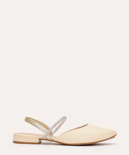 sapatilha mississipi bico fino com tiras off white 34