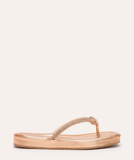 rasteirinha flatform via marte tira com brilho rosa 36
