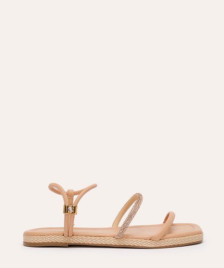 rasteirinha calce fácil com strass via marte rosa 34 rasteirinha calce fácil com strass via marte rosa 34