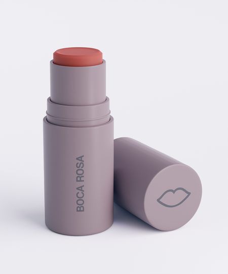 boca rosa stick cor blush sombra batom beaga UNICO