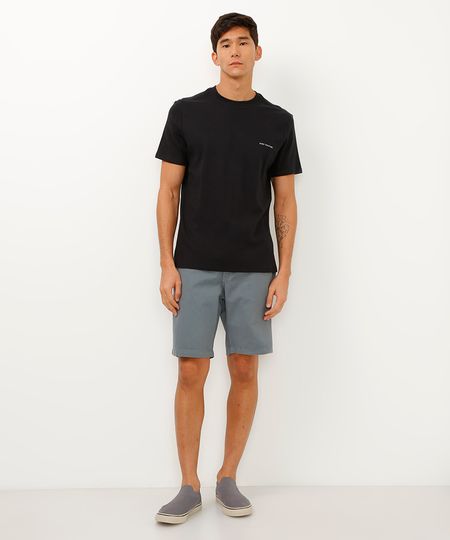 Bermuda Reta de Sarja - cinza escuro 42 Bermuda Reta de Sarja - cinza escuro 42