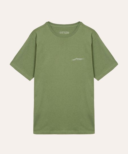 camiseta de algodão juvenil lifes wave verde 14