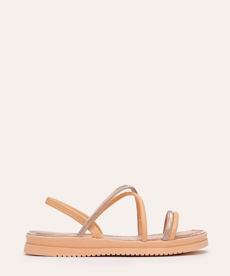 rasteirinha flatform mississipi calce fácil com brilho rosa 35 rasteirinha flatform mississipi calce fácil com brilho rosa 35